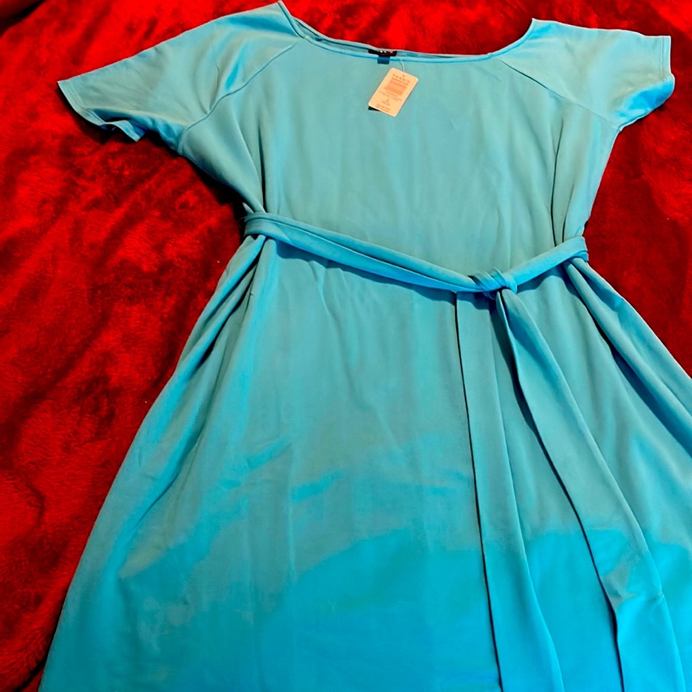 Off the shoulder dress with belt  from Torrid , new never worn size 2x plus size